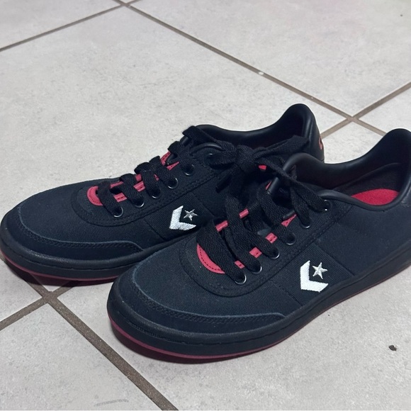 Converse Barcelona Pro Low‎ Sneakers Unisex Black/Red Men size 4 Women 5.5 - Picture 2 of 6